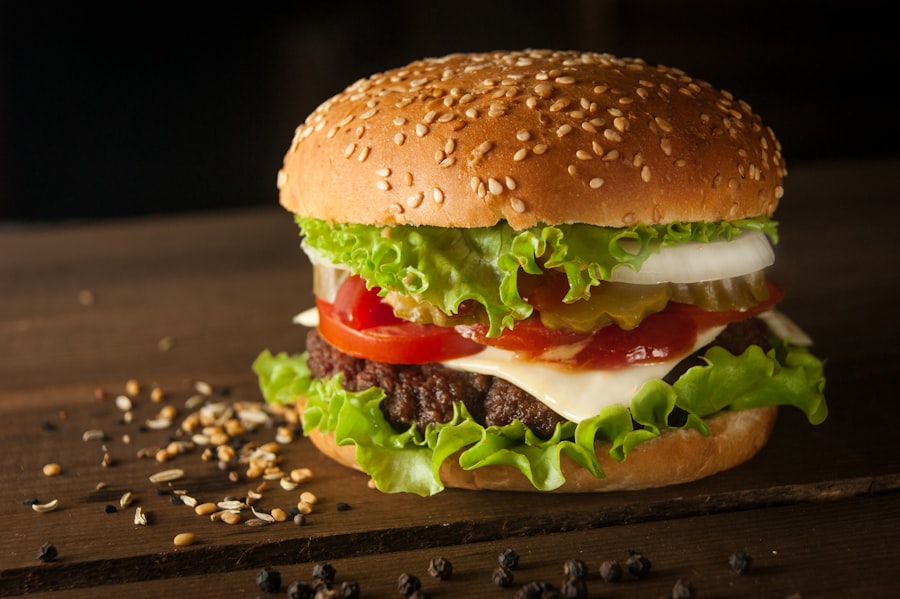 A popular hamburger